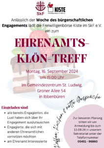 Poster Ehrenamts-Klön-Treff